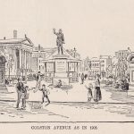 Colston Avenue in 1905, a dozen years after the quay was covered over. From George Frederick Stone’s Bristol: As It Was and As It Is (1909).